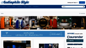 What Audiophilestyle.com website looks like in 2024 