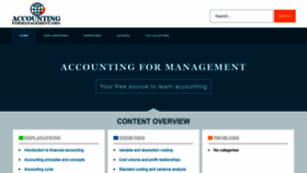 What Accountingformanagement.org website looks like in 2024 