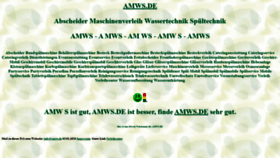 What Amws.de website looks like in 2024 