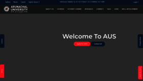 What Arunachaluniversity.ac.in website looks like in 2024 