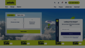 What Airbaltic.com website looks like in 2024 