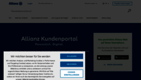 What Allianz.at website looks like in 2024 