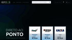 What Aprovaconcursos.com.br website looks like in 2024 