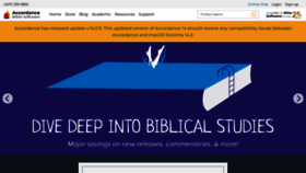 What Accordancebible.com website looks like in 2024 