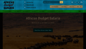 What Africanbudgetsafaris.com website looks like in 2024 