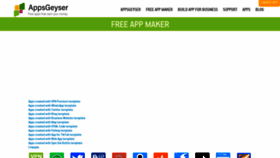 What Appsgeyser.io website looks like in 2024 