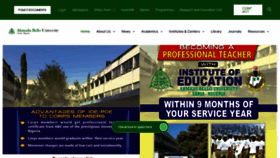 What Abu.edu.ng website looked like in 2024 (1 year ago)