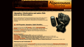 What Alpenrouten.de website looks like in 2024 