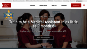 What Americancareercollege.edu website looks like in 2024 
