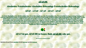 What Afaf.de website looks like in 2024 