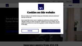What Axa.co.uk website looks like in 2024 