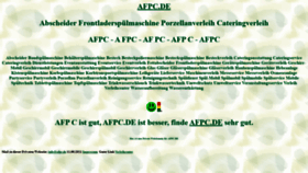 What Afpc.de website looks like in 2024 
