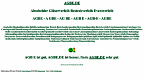 What Agbe.de website looks like in 2024 
