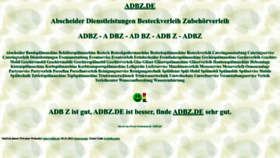 What Adbz.de website looks like in 2024 