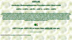 What Ahpg.de website looked like in 2024 (1 year ago)