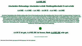 What Aame.de website looks like in 2024 