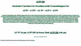 What Aupv.de website looked like in 2024 (1 year ago)