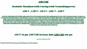 What Amcv.de website looks like in 2024 