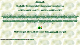 What Agfu.de website looks like in 2024 