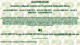 What Allesmieten.de website looks like in 2024 