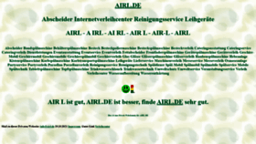 What Airl.de website looks like in 2024 