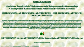 What Abtrocknen.de website looks like in 2024 