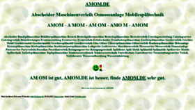 What Amom.de website looks like in 2024 
