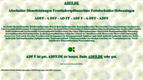 What Adff.de website looks like in 2024 