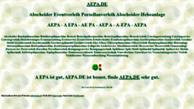 What Aepa.de website looks like in 2024 