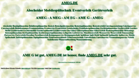 What Ameg.de website looks like in 2024 