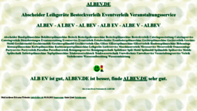 What Albev.de website looks like in 2024 