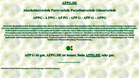 What Appg.de website looks like in 2024 