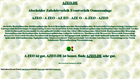 What Azeo.de website looks like in 2024 