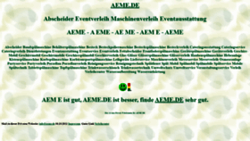 What Aeme.de website looks like in 2024 