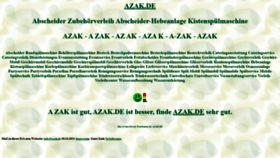 What Azak.de website looks like in 2024 