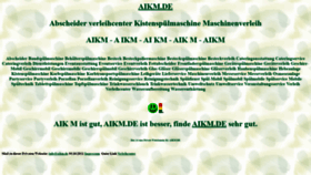 What Aikm.de website looks like in 2024 