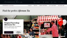 What Afternoontea.co.uk website looks like in 2024 