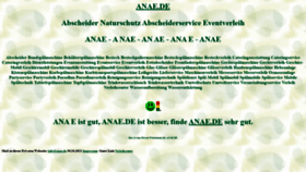 What Anae.de website looked like in 2024 (1 year ago)