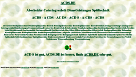 What Acds.de website looks like in 2024 