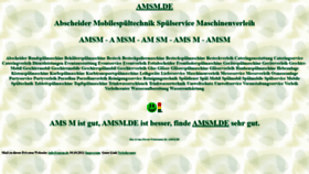 What Amsm.de website looks like in 2024 