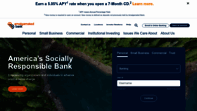 What Amalgamatedbank.com website looks like in 2024 