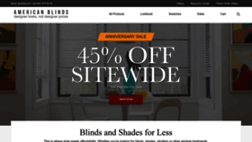 What Americanblinds.com website looks like in 2024 
