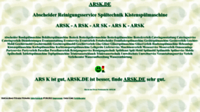 What Arsk.de website looks like in 2024 
