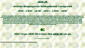 What Armc.de website looks like in 2024 