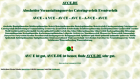 What Avce.de website looks like in 2024 