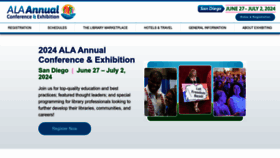 What Alaannual.org website looked like in 2024 (1 year ago)