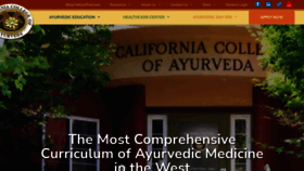 What Ayurvedacollege.com website looks like in 2024 