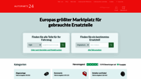 What Autoparts24.eu website looks like in 2024 