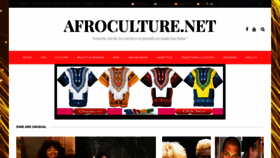 What Afroculture.net website looks like in 2024 