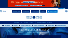 What Aphp.fr website looks like in 2024 